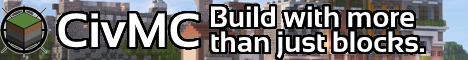 CivMC Minecraft SMP server banner - play.civmc.net