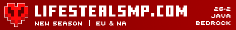 Sulfur Cubes LifeSteal SMP Minecraft SMP server banner - play.lifestealsmp.com